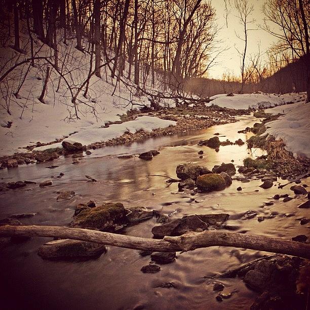 Winter Photograph - Long Flow Home | #instagram #viroqua by Tony Macasaet