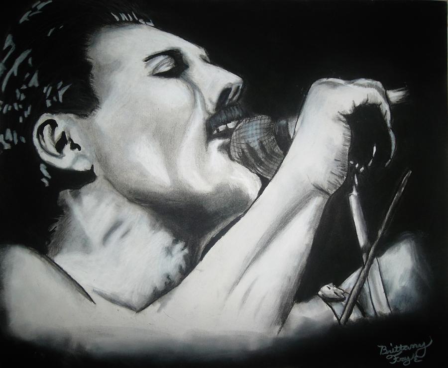 Queen Drawing - Long live the legend by Brittany Frye