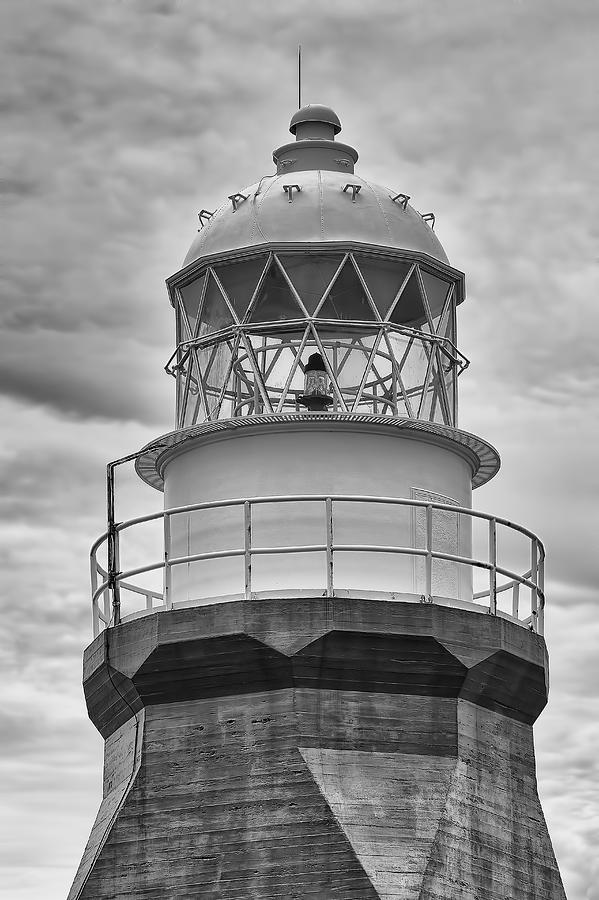 Long Point Lighthouse - Black and White Photograph by Eunice Gibb