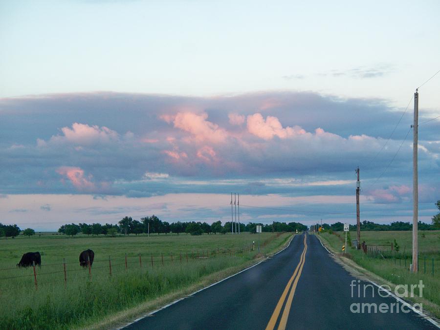 Sunset Photograph - Long Road Home by Sheri Simmons