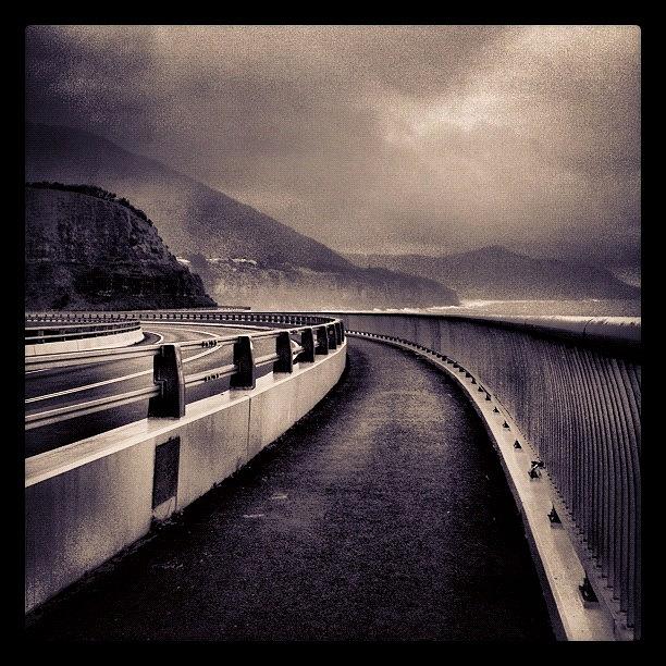 Mountain Photograph - Long Way Home #iphoneography by Kendall Saint