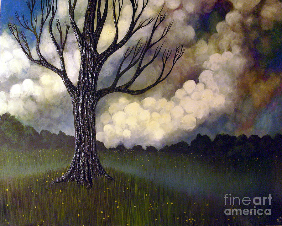 Lonsome tree 0001 Painting by Monica Furlow