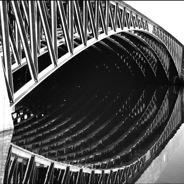 Architecture Photograph - Look Here! #eye #bridge #lines by Robbert Ter Weijden