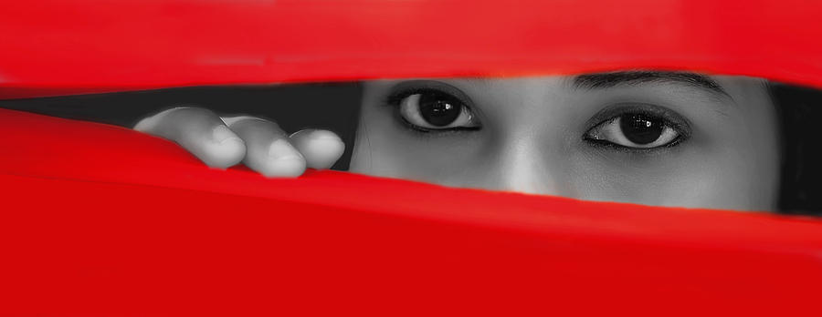 Scarf Photograph - Look Into My Eyes by Mukesh Srivastava