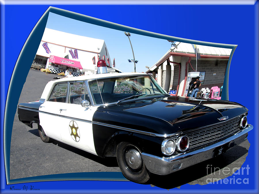 Look What I Found At The Fair, Andy Griffin Police Car Photograph by Donna Brown