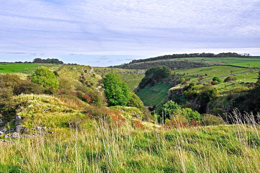 Looking Down Into Lathkill Dale Photograph