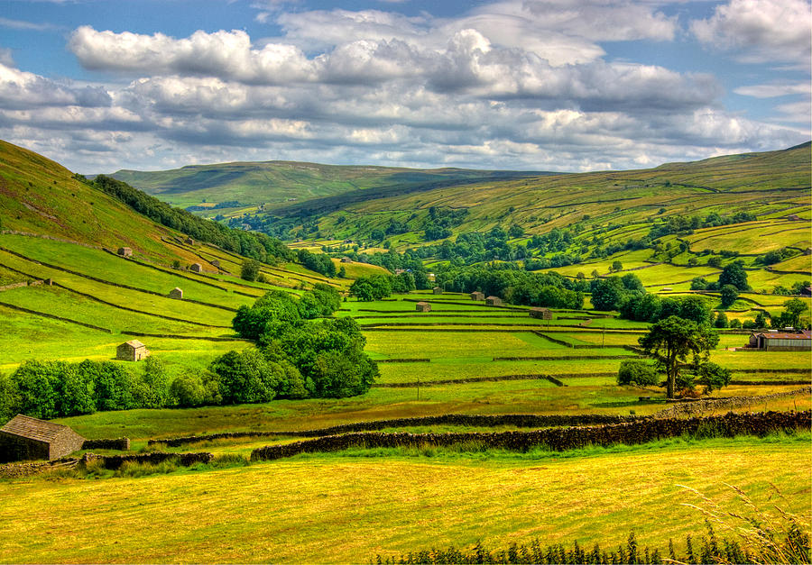 Landscape Photograph - Looking Down the Dale by Trevor Kersley