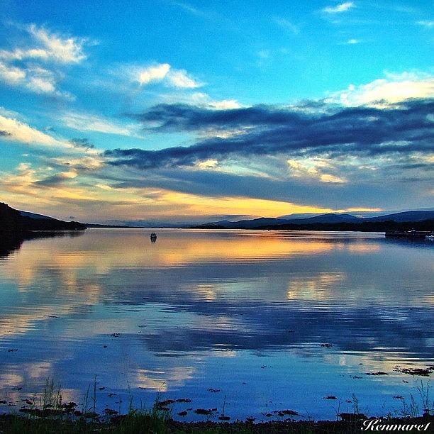 Follow Photograph - Looking Out The Kenmare Bay Last Night! by Robert Ziegenfuss