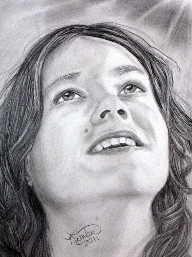 Looking to heaven Drawing by Kimber  Butler