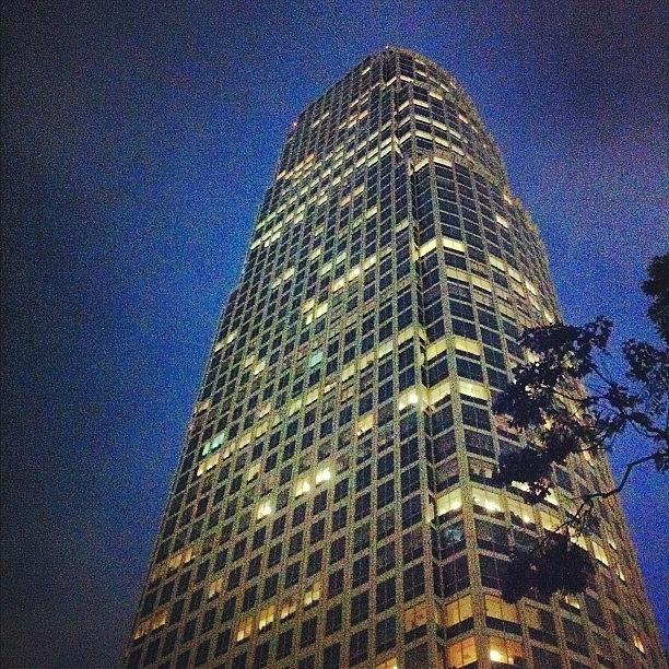 Dtla Photograph - Looking Up... And Watching E.t. At The by Andres Cruz
