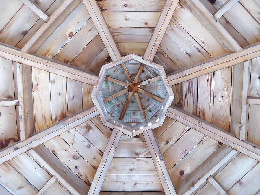 Looking Up into a Gazebo Photograph by Corinne Elizabeth Cowherd