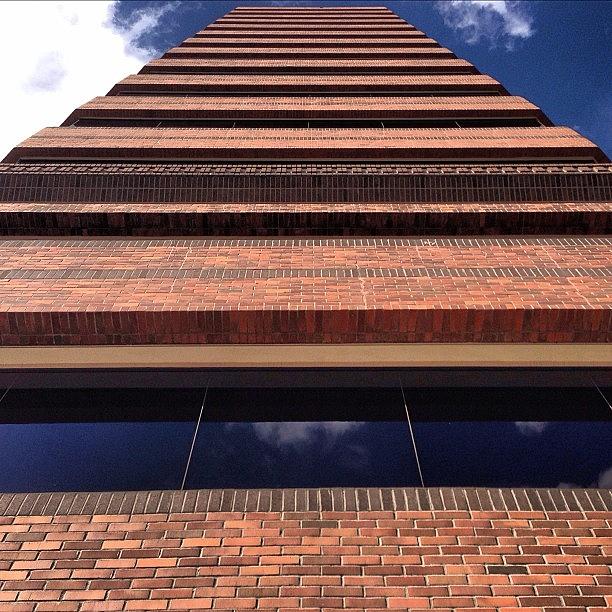 Architecture Photograph - #lookingup #building #officebuilding by Aubrey Erickson