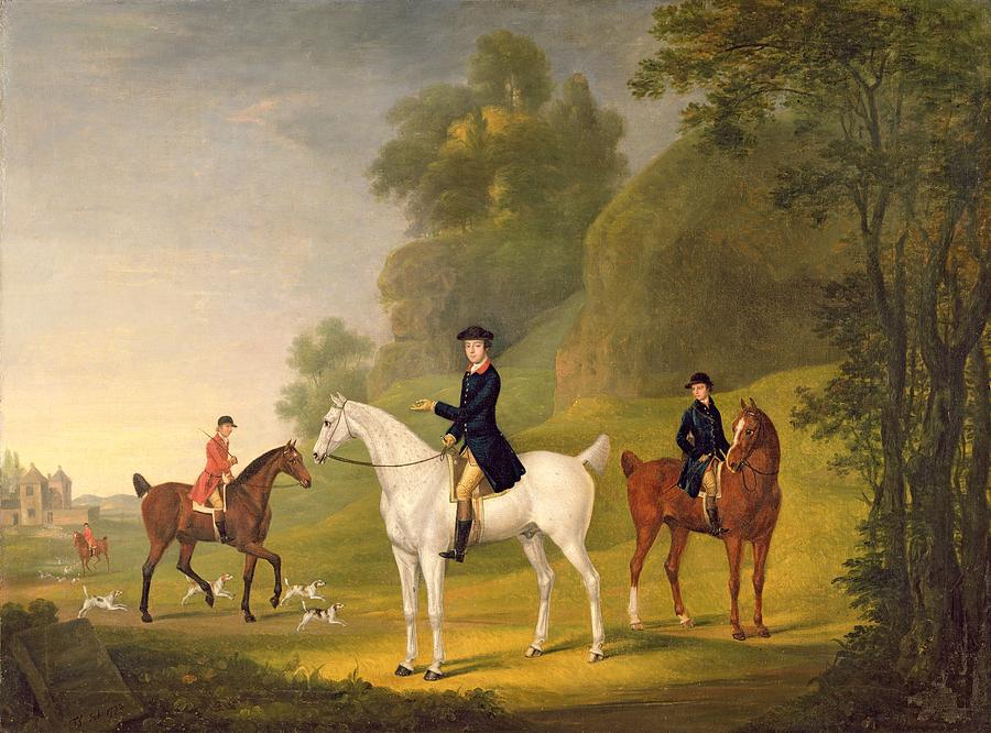 Horse Photograph - Lord Bulkeley and his Harriers by Francis Sartorius