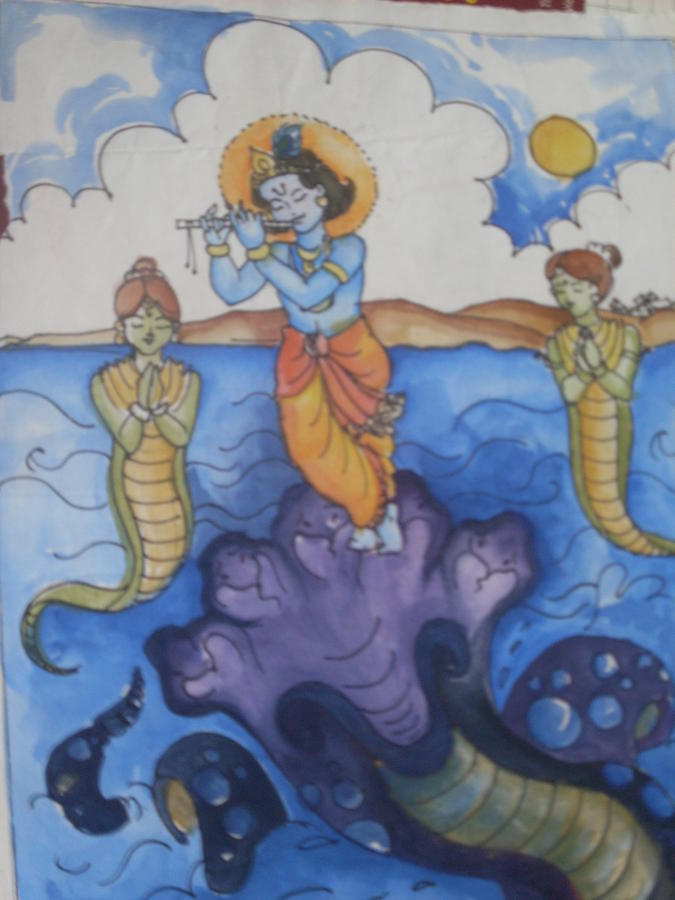 File:WeGo Art Gallery Hyper realistic Krishna Needle Texture Painting in  Acrylic Colour.jpg - Wikimedia Commons