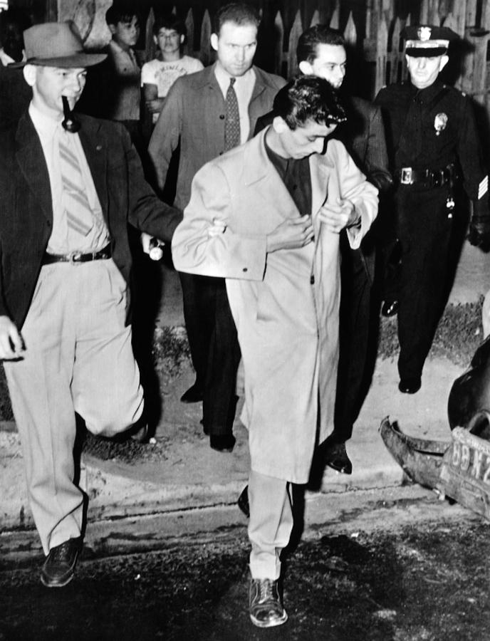 Los Angeles Police Take A Zoot Suiter Photograph by Everett Los Angeles Police Take A Zoot Suiter Photograph by Everett