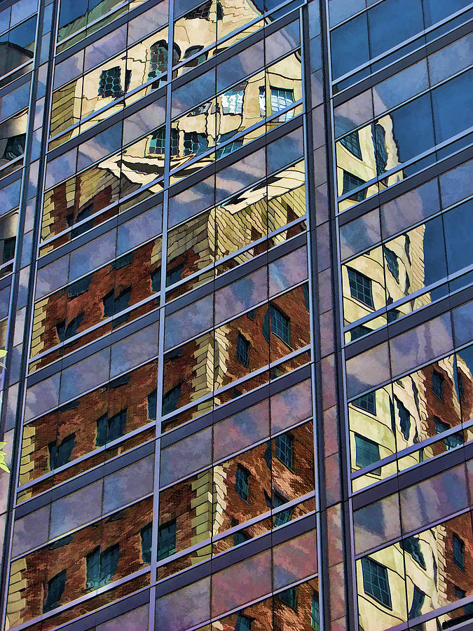 Los Angeles Skyscraper Reflectoins Photograph by Helaine Cummins