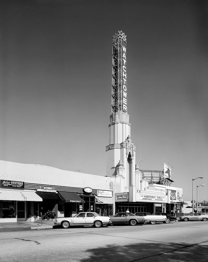 Architecture Photograph - Los Angeles, The Watchtower Theater by Everett