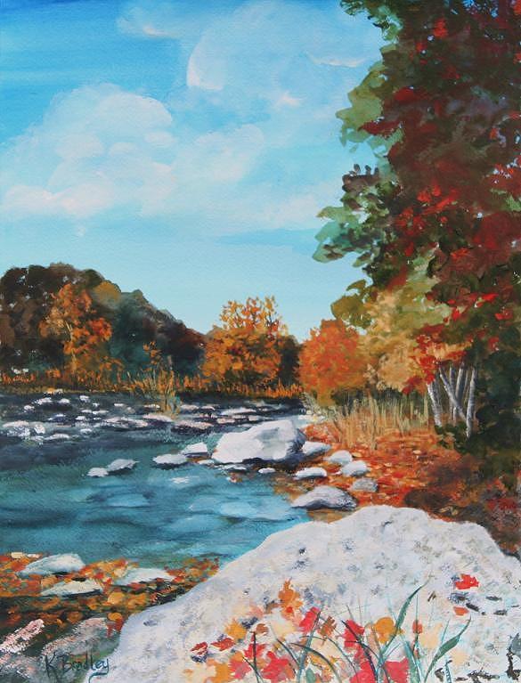 Lost Maples Painting By Karen Layne