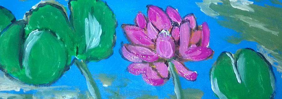 Lily Painting - Lotus Flower by Julie Butterworth