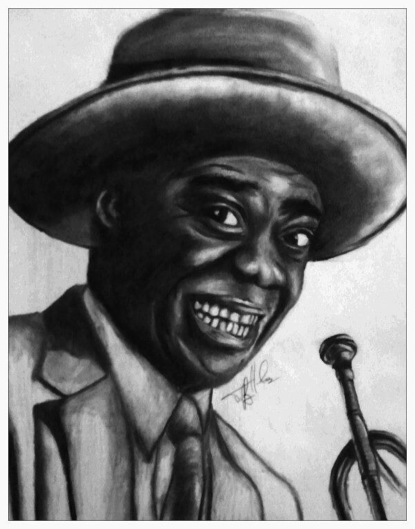 Louis Armstrong Drawing by Kipani Joi Hoskins - Fine Art America