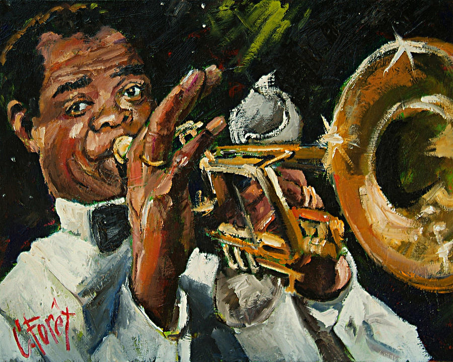 Louis Armstrong Painting - Louis by Carole Foret