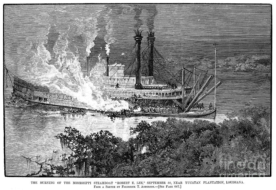 Louisiana: Shipwreck, 1882 Photograph by Granger
