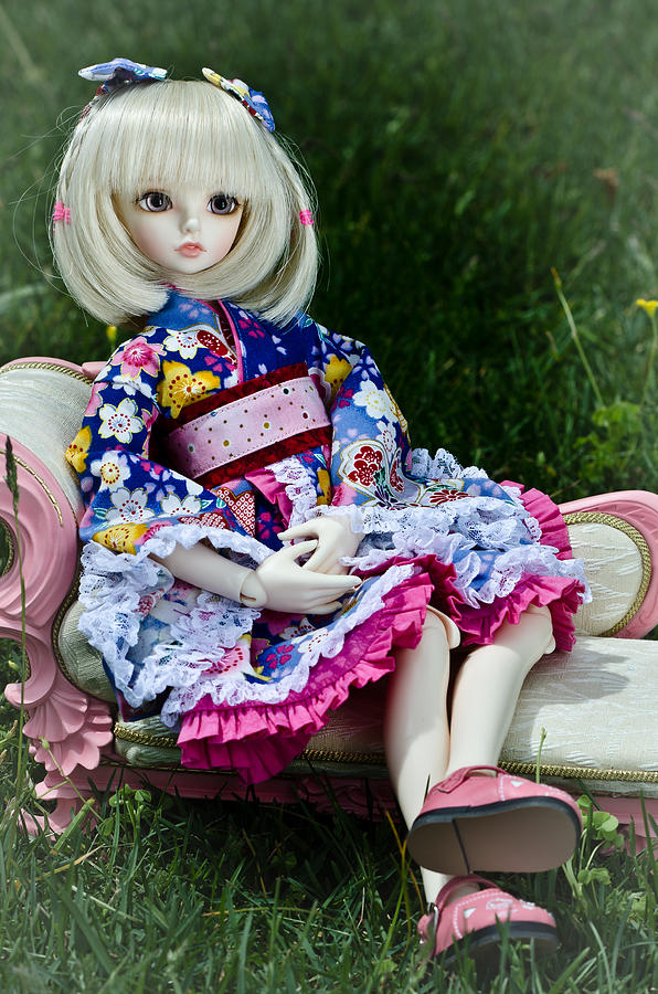 Doll Photograph - Lounging by Michael Huang