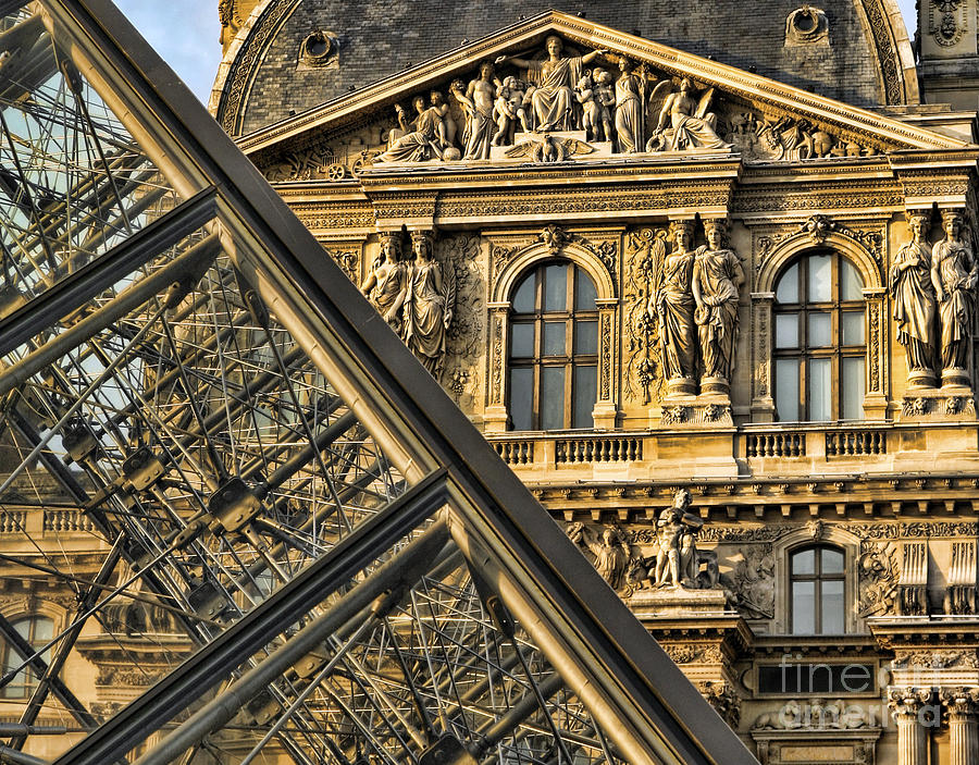 Paris Photograph - Louvre Paris by Chuck Kuhn