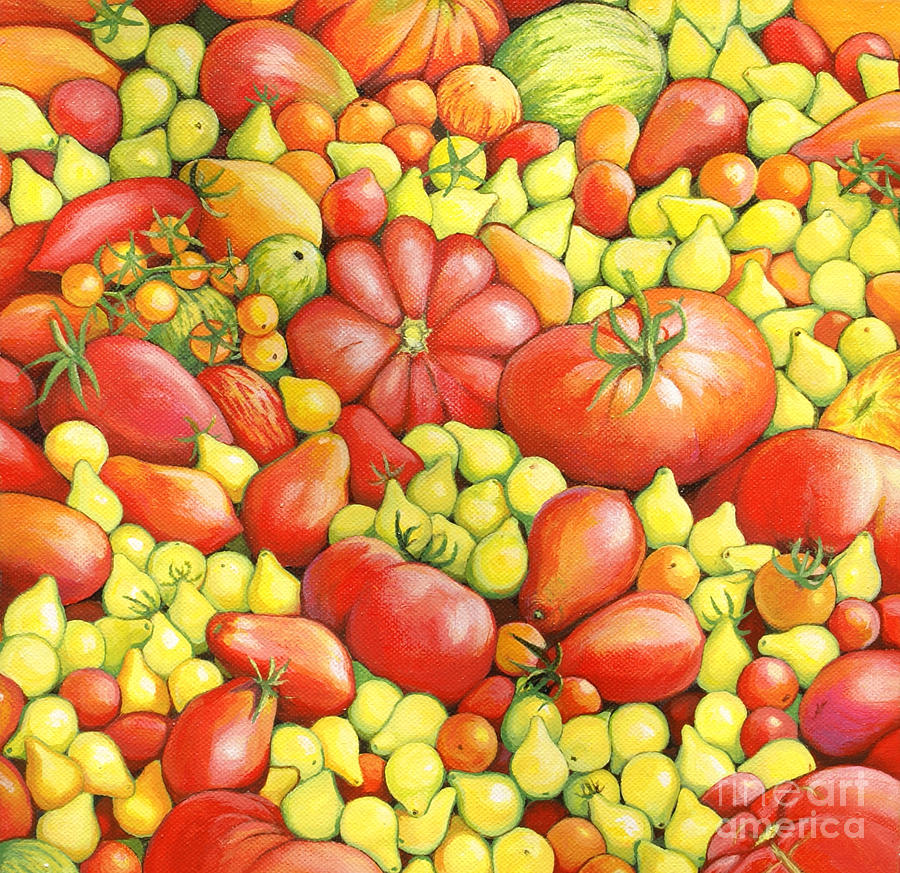 Apple Painting - Love Apples ... Heirloom Tomatoes by Susan A Walton Apple Painting - Love Apples ... Heirloom Tomatoes by Susan A Walton