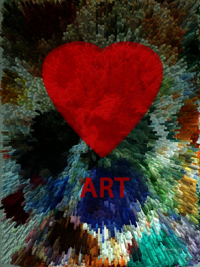 Love Art 3 Digital Art by Xueling Zou