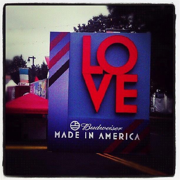 Love Photograph - Love At Made In America #love by Ashley Shine
