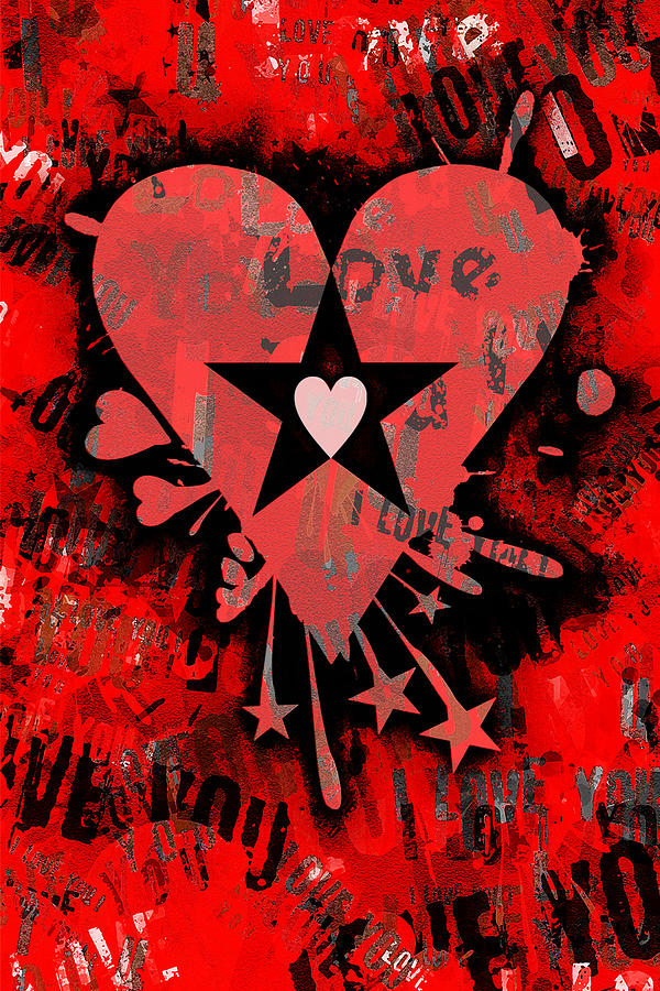 Love Heart 6 of 6 Digital Art by Roseanne Jones