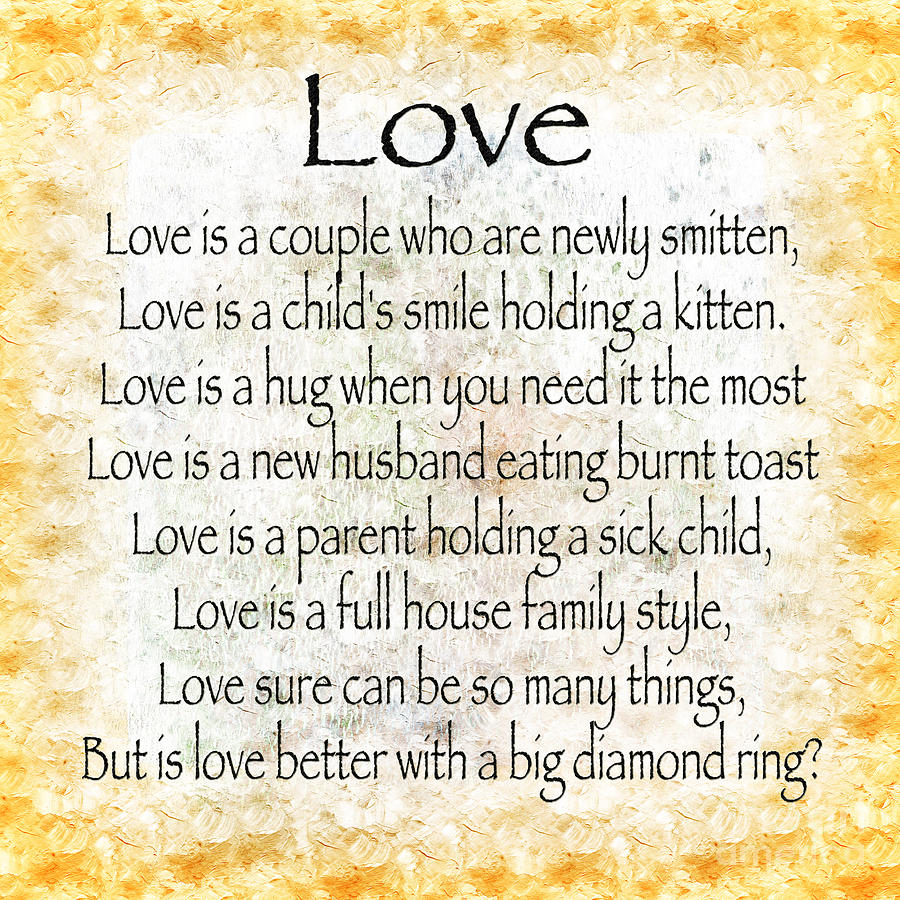 Love Poem In Yellow Digital Art by Andee Design Love Poem In Yellow Digital Art by Andee Design