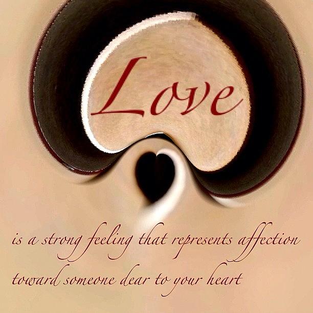 Love Photograph - love-is A Strong Feeling That by Debbie Hearn