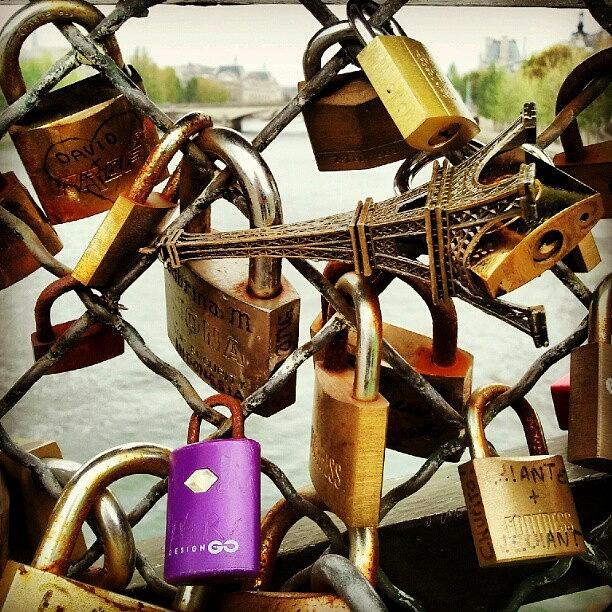Paris Photograph - #love #lock #instagram by Leopoldo Ulivieri