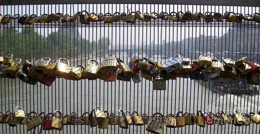 Love Locks Paris Photograph by AnneKarin Glass