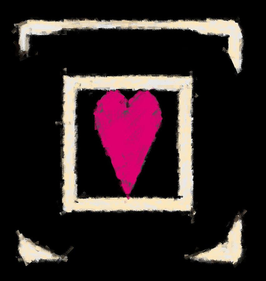Love Square Digital Art by Carrie OBrien Sibley