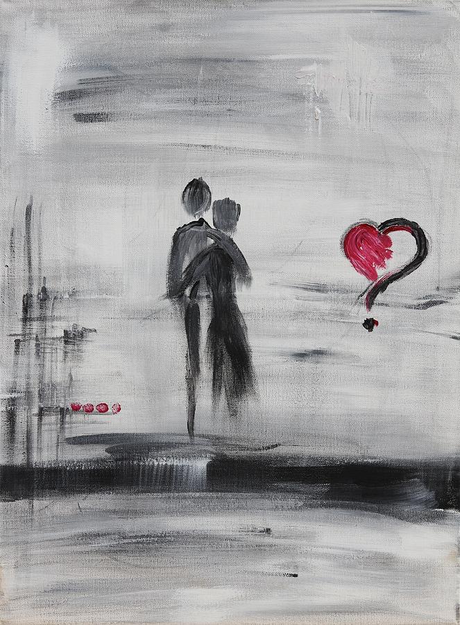 Love Story 2 Painting by Sladjana Lazarevic