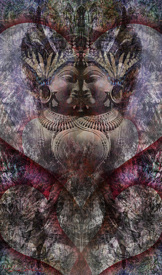 Buddha Digital Art - Love Thy Self by Tamara Natividad