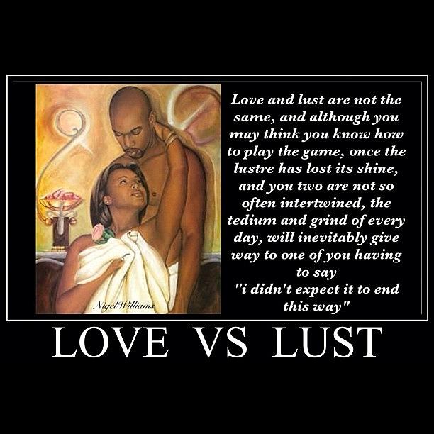 Relationships Photograph - Love Vs Lust by Nigel Williams