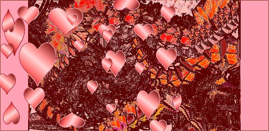 Hearts Digital Art - Love You by Nancy Forever