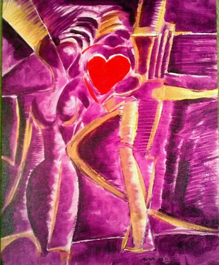 Abstract Painting - Love2 by Ari Meier Abstract Painting - Love2 by Ari Meier