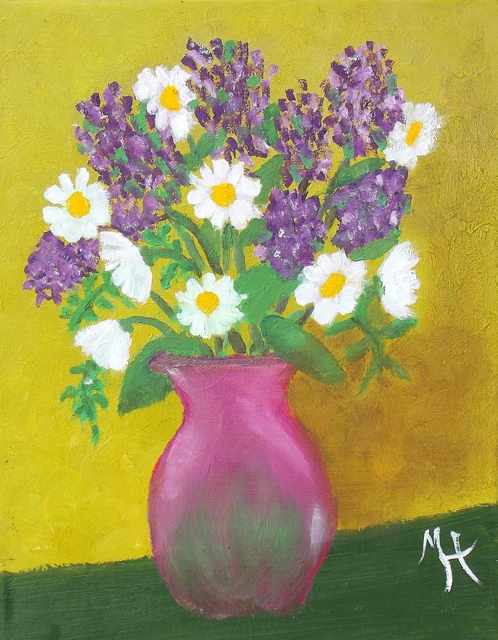 Lovely Lavender Painting by Margaret Harmon