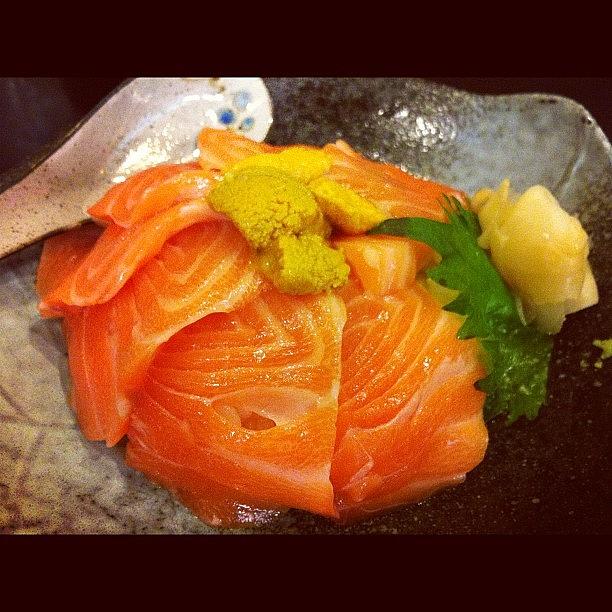 Salmon Photograph - Lovely Lunch With Lovely Friends by TC Li