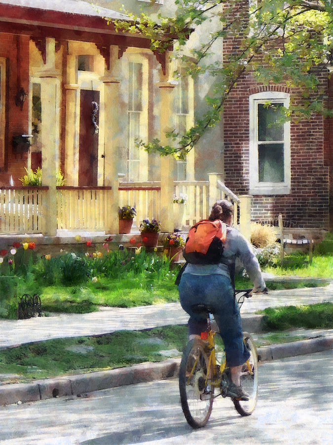 Bicycle Photograph - Lovely Spring Day for a Ride by Susan Savad