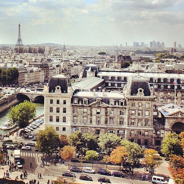 Paris Photograph - Lovely View From Notre Dame. #paris by Jen Hernandez