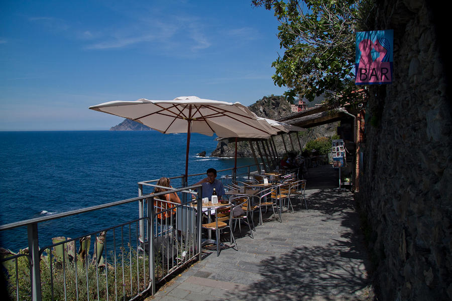Lovers Bar Cinque Terre Italy Photograph by Roger Mullenhour
