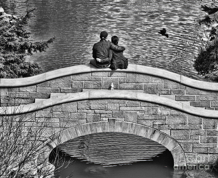 Lovers on a Bridge  Photograph by Traci Cottingham