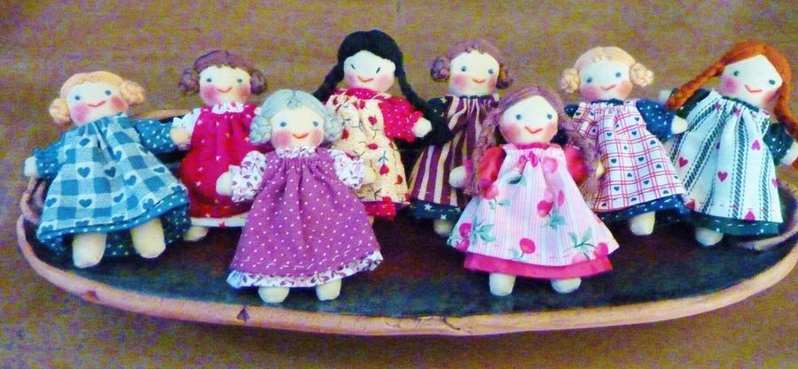 Lovingly hand made dolls Photograph by Jeanette Oberholtzer