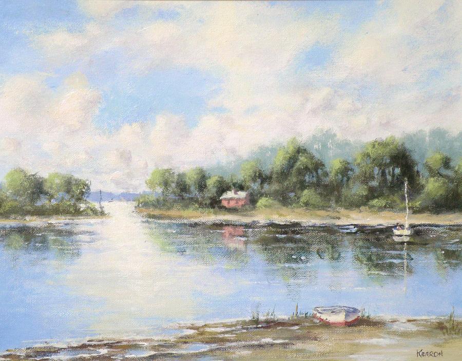 Boat Painting - Low Tide by Thomas Kearon